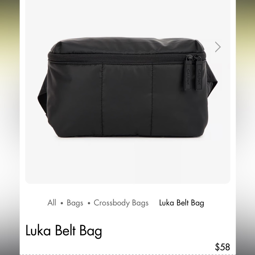 Calpak Luka belt bag black